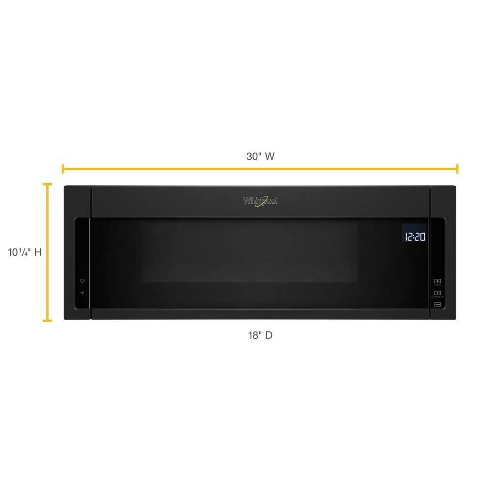 Whirlpool WML75011HB 1.1 cu. ft. Low Profile Microwave Hood Combination - Image 4