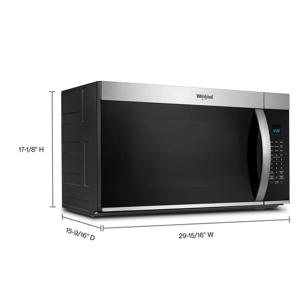 Whirlpool WMMS3330RZ 30 W 1.9 cu. ft Over the range Microwave with Sensor Cooking - Image 6
