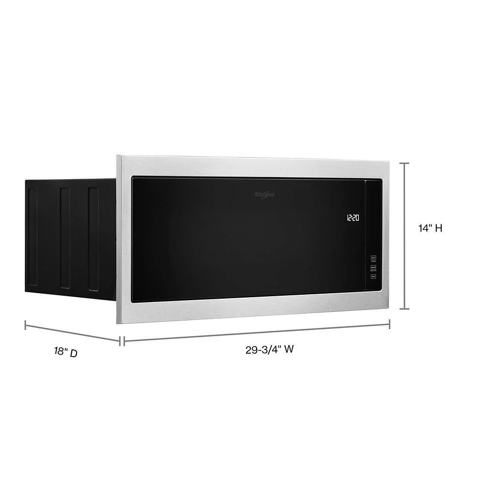 Whirlpool WMT50011KS 1.1 cu. ft. Built-In Microwave with Slim Trim Kit - 14" Height - Image 5