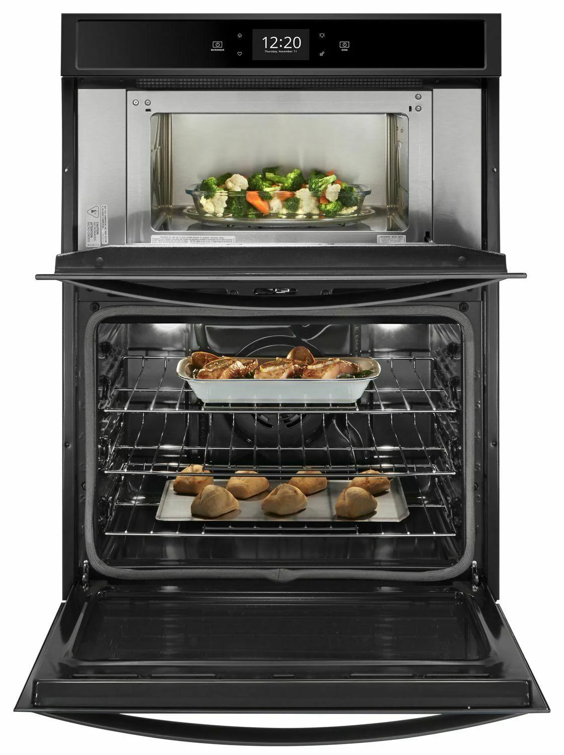 Whirlpool WOC75EC0HB 6.4 cu. ft. Smart Combination Wall Oven with Touchscreen - Black - Image 4