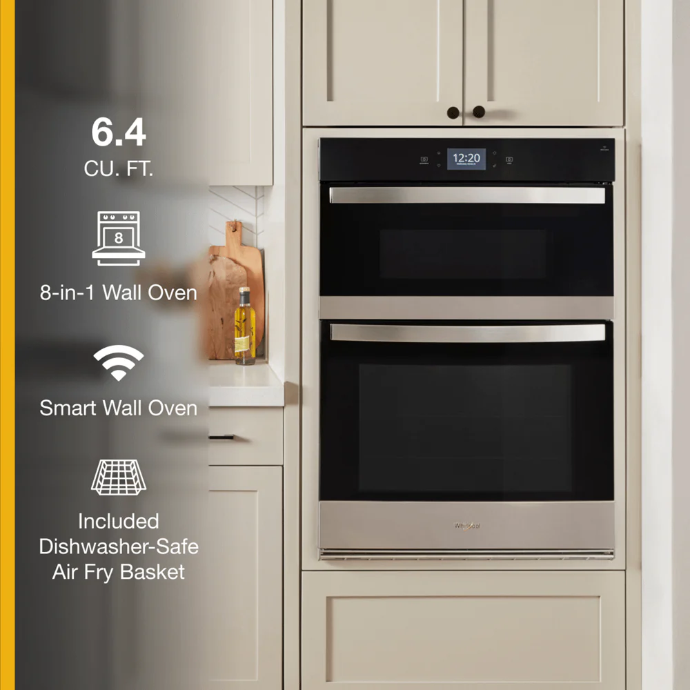 Whirlpool WOEC7030PZ 6.4 Cu. Ft. Wall Oven Microwave Combo with Air Fry - Image 3