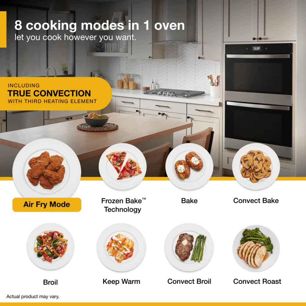 Whirlpool WOED7027PZ 8.6 Cu. Ft. Double Smart Wall Oven with Air Fry - Image 4