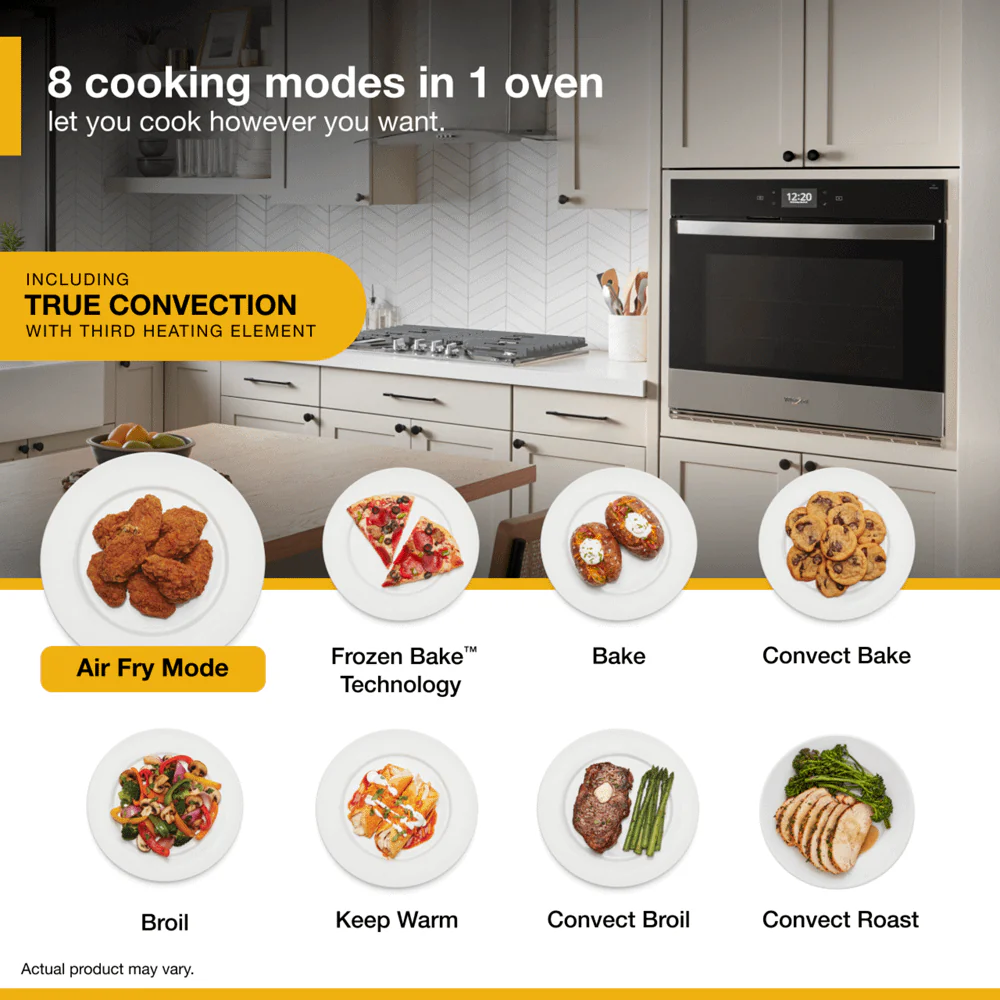Whirlpool WOES7030PV 5.0 Cu. Ft. Single Smart Wall Oven with Air Fry - Image 4