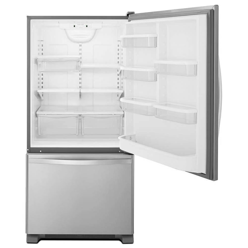 Whirlpool WRB322DMBM 33-inches wide Bottom-Freezer Refrigerator with SpillGuard™ Glass Shelves - 22 cu. ft - Image 6