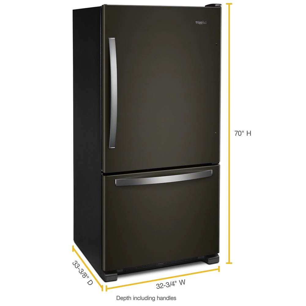 Whirlpool WRB322DMHV 33-inch wide Bottom-Freezer Refrigerator - 22 cu. ft. - Image 5