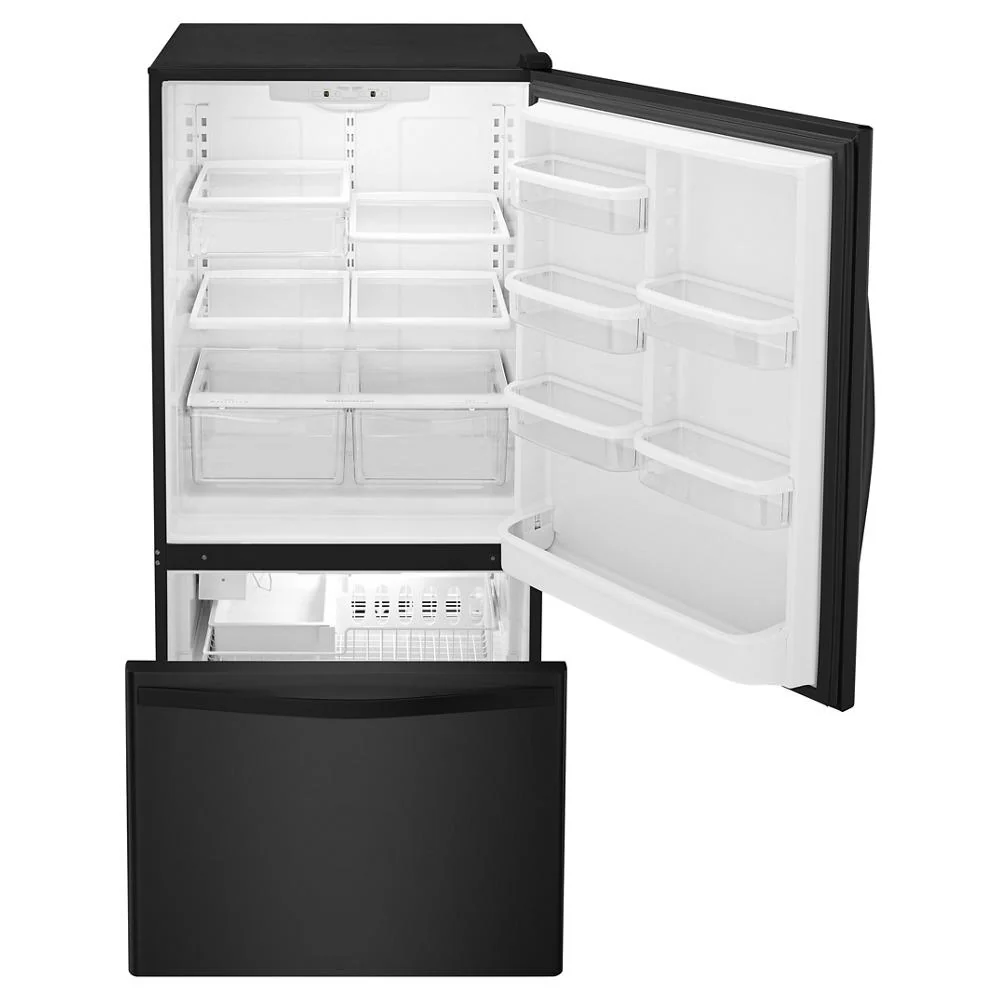 Whirlpool WRB329DMBB 30-inches wide Bottom-Freezer Refrigerator with SpillGuard™ Glass Shelves - 18.7 cu. ft. - Image 3