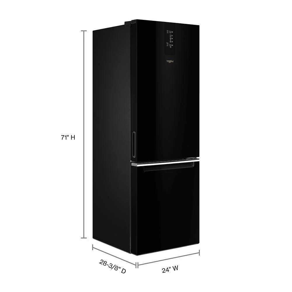Whirlpool WRB533CZJB 24-inch Wide Garage-Ready Bottom-Freezer Refrigerator - 12.9 cu. ft. - Image 4