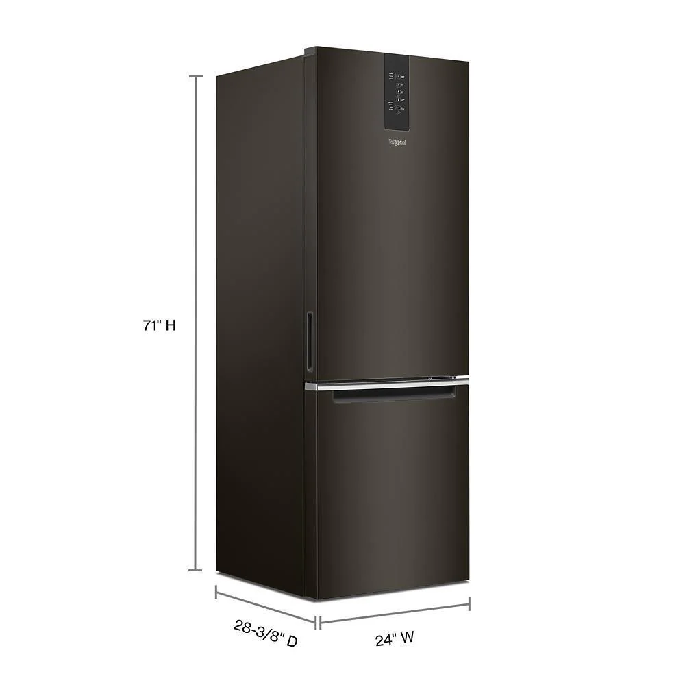 Whirlpool WRB543CMJV 24-inch Wide Garage- Ready Bottom-Freezer Refrigerator - 12.9 cu. ft. - Image 2