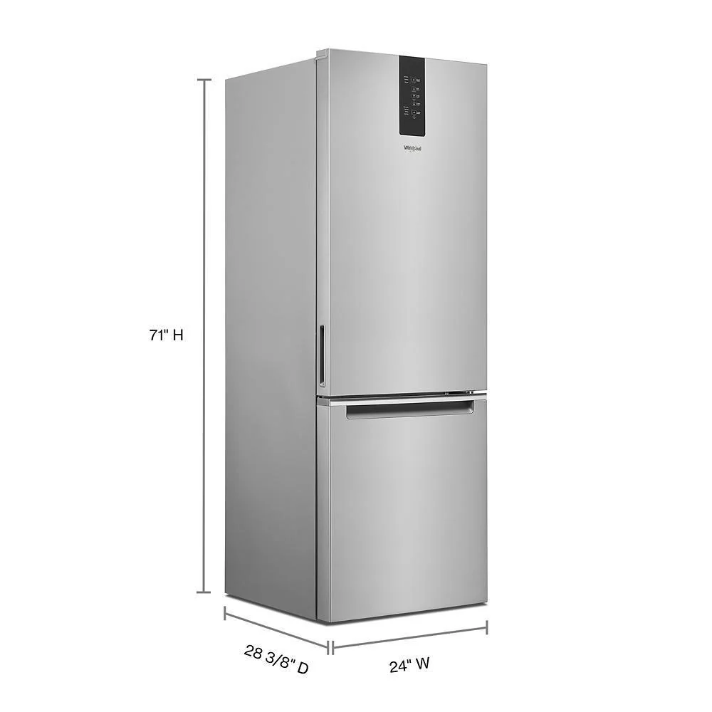 Whirlpool WRB543CMJZ 24-inch Wide Garage-Ready Bottom-Freezer Refrigerator - 12.9 cu. ft. - Image 2