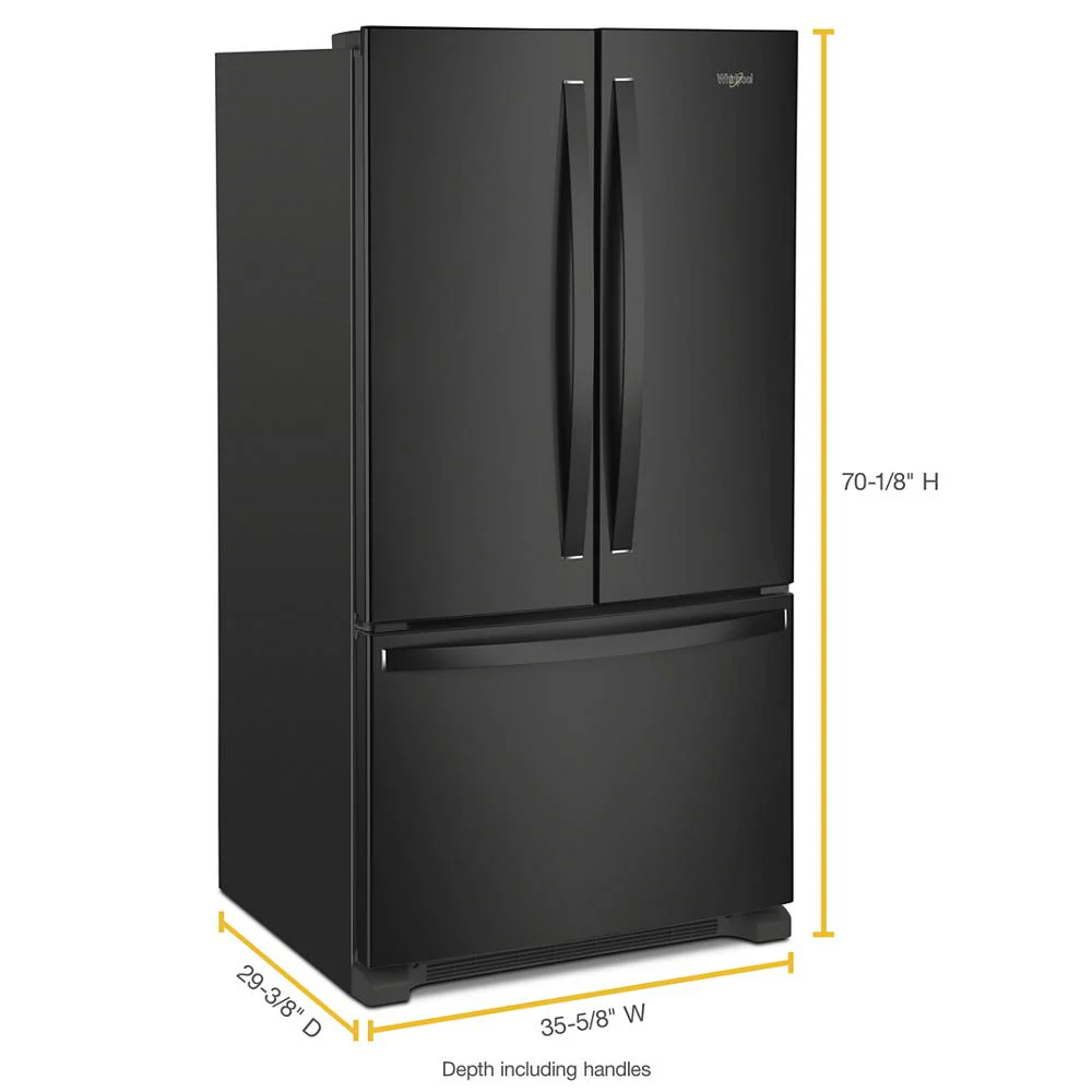 Whirlpool 36-inch Wide Counter Depth French Door Refrigerator - 20 cu. ft. - Image 7