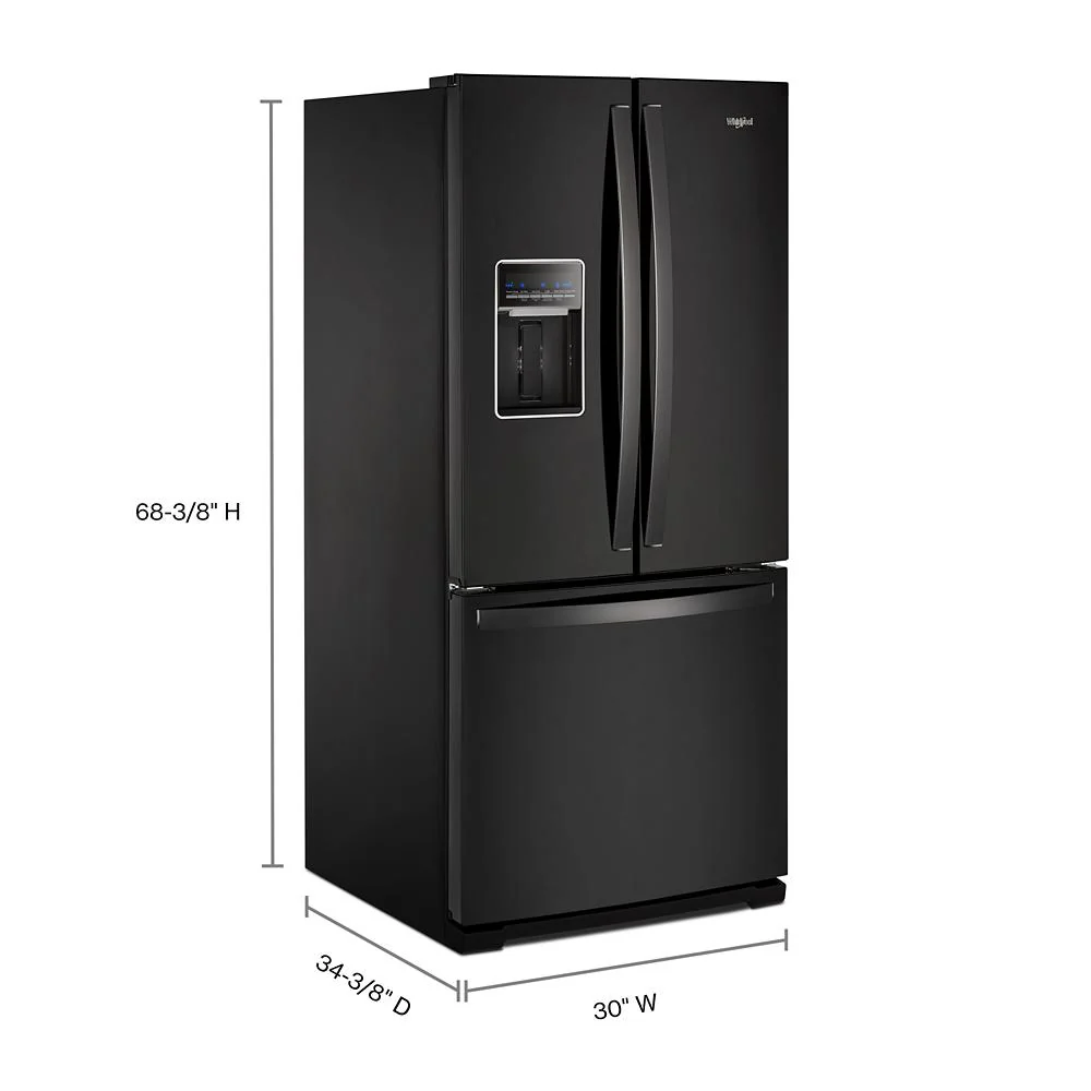 Whirlpool WRF560SEHB 30-inch Wide French Door Refrigerator - 20 cu. ft. - Image 6