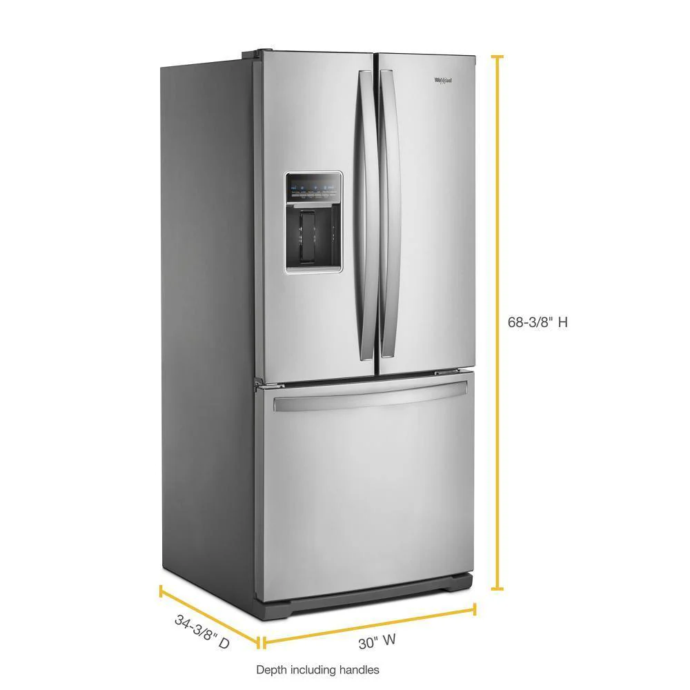 Whirlpool WRF560SEHZ 30-inch Wide French Door Refrigerator - 20 cu. ft. - Image 4