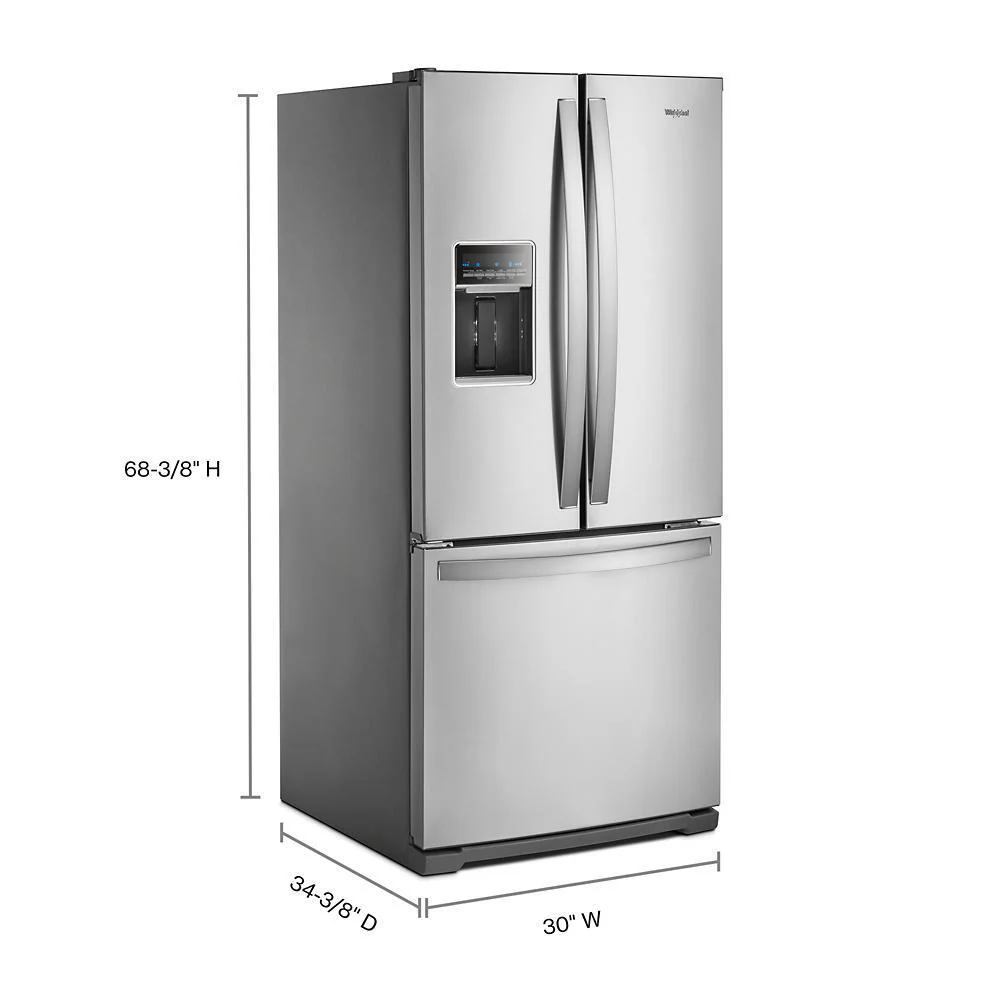 Whirlpool WRF560SEHZ 30-inch Wide French Door Refrigerator - 20 cu. ft. - Image 7