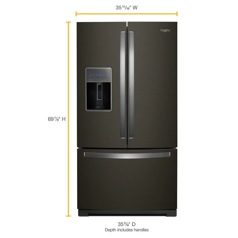 Whirlpool WRF757SDHV 36-inch Wide French Door Refrigerator - 27 cu. ft. - Image 2