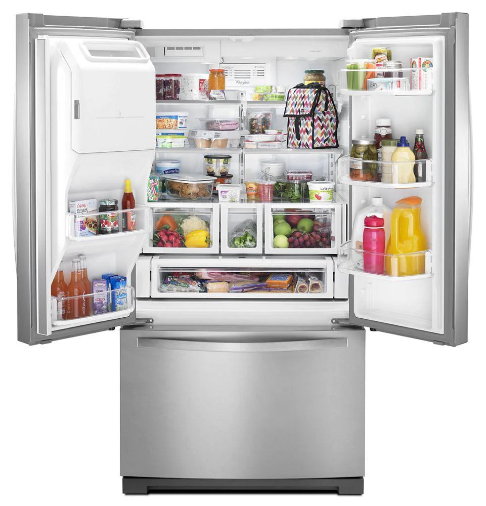 Whirlpool WRF767SDEM 36-inch Wide French Door Bottom Freezer Refrigerator with Dual Icemakers - 27 cu. ft. - Image 3