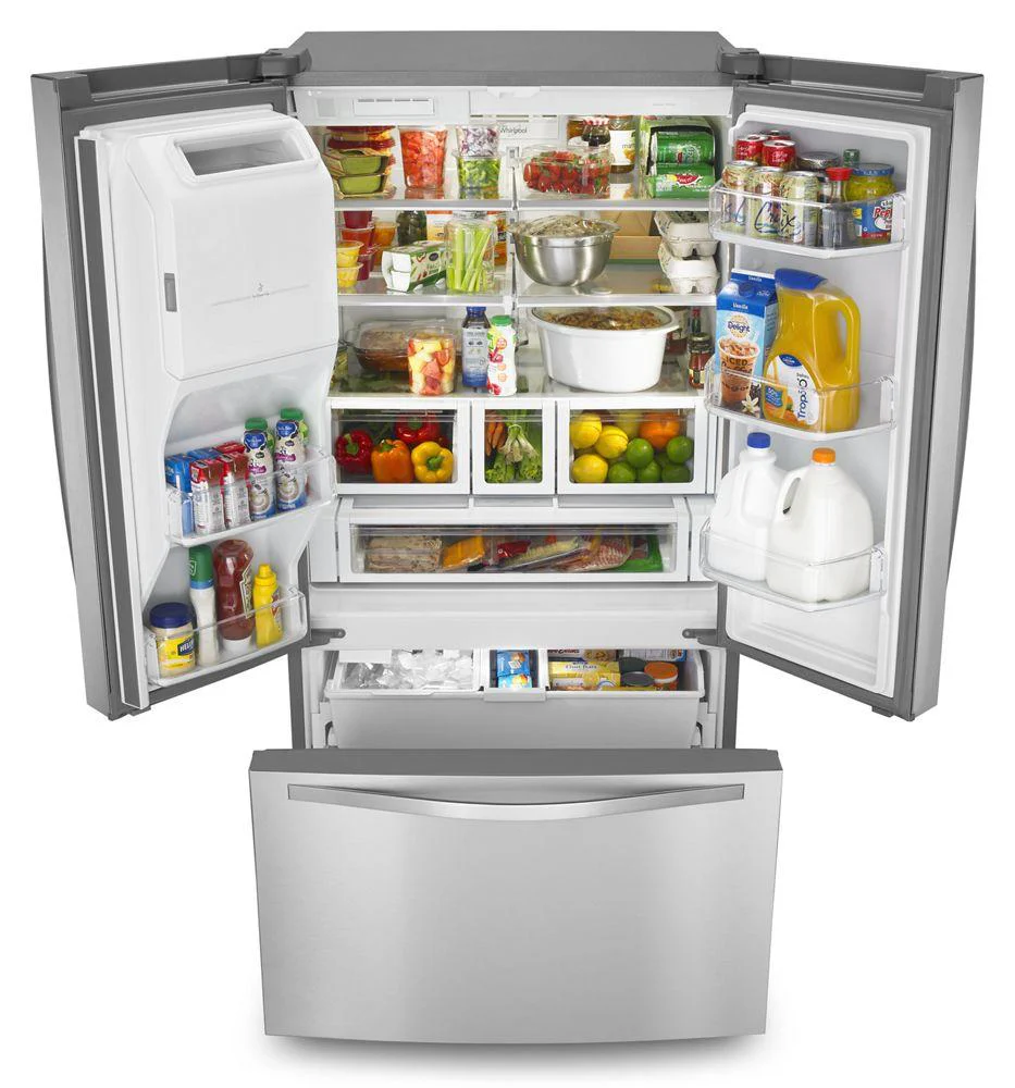 Whirlpool WRF767SDEM 36-inch Wide French Door Bottom Freezer Refrigerator with Dual Icemakers - 27 cu. ft. - Image 4