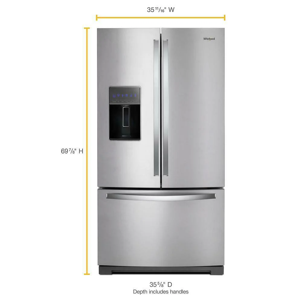 Whirlpool WRF767SDHZ 36-inch Wide French Door Refrigerator - 27 cu. ft. - Image 2