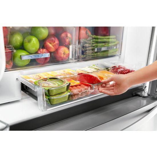 WRF974CIHV Whirlpool® 36-inch Wide Counter Depth French Door-within-Door Refrigerator - 24 cu. ft. - Black Stainless - Image 14
