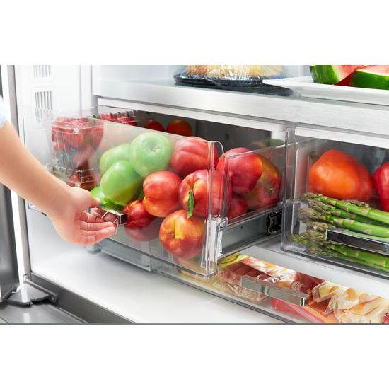 WRF974CIHV Whirlpool® 36-inch Wide Counter Depth French Door-within-Door Refrigerator - 24 cu. ft. - Black Stainless - Image 18