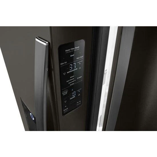 WRF974CIHV Whirlpool® 36-inch Wide Counter Depth French Door-within-Door Refrigerator - 24 cu. ft. - Black Stainless - Image 3