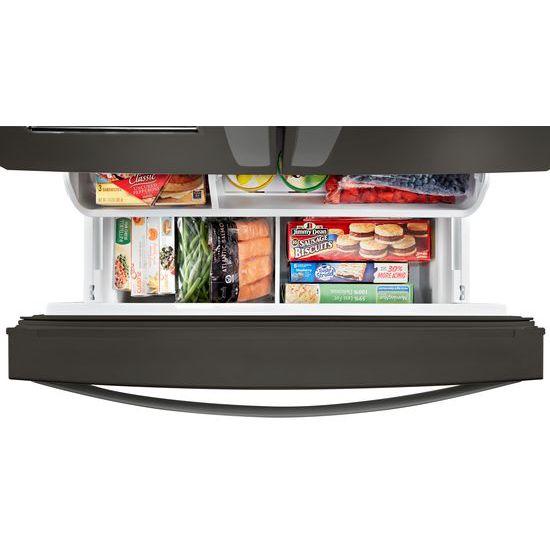 WRF974CIHV Whirlpool® 36-inch Wide Counter Depth French Door-within-Door Refrigerator - 24 cu. ft. - Black Stainless - Image 4