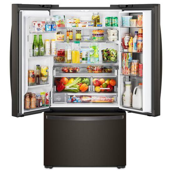 WRF974CIHV Whirlpool® 36-inch Wide Counter Depth French Door-within-Door Refrigerator - 24 cu. ft. - Black Stainless - Image 5