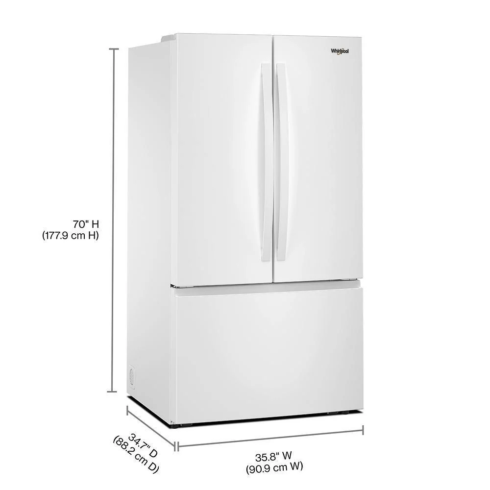 Whirlpool WRFF3136SW 36-Inch French Door Refrigerator with Ice Maker - 31 cu. ft. - Image 4