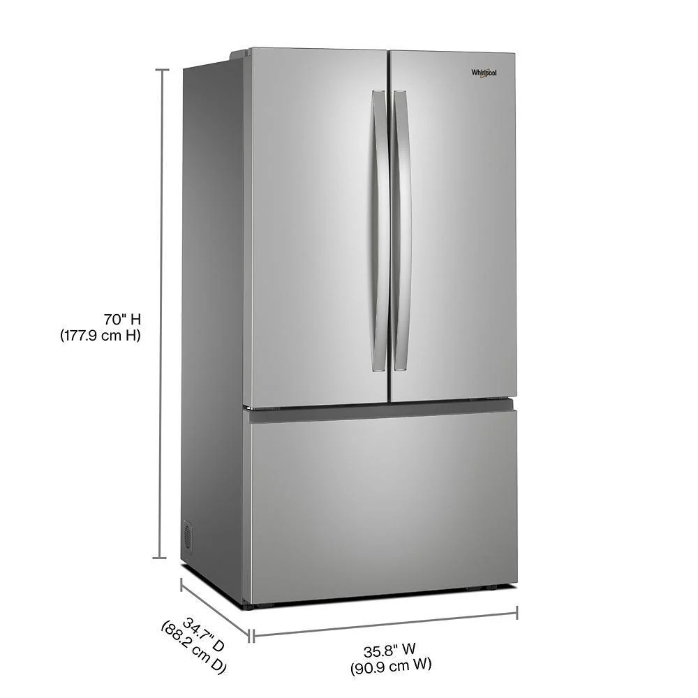 Whirlpool WRFF3136SZ 36-Inch French Door Refrigerator with Ice Maker - 31 cu. ft. - Image 4