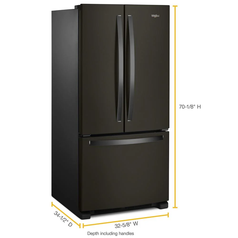 Whirlpool WRFF5333PV 33-inch Wide French Door Refrigerator - 22 cu. ft. - Image 2