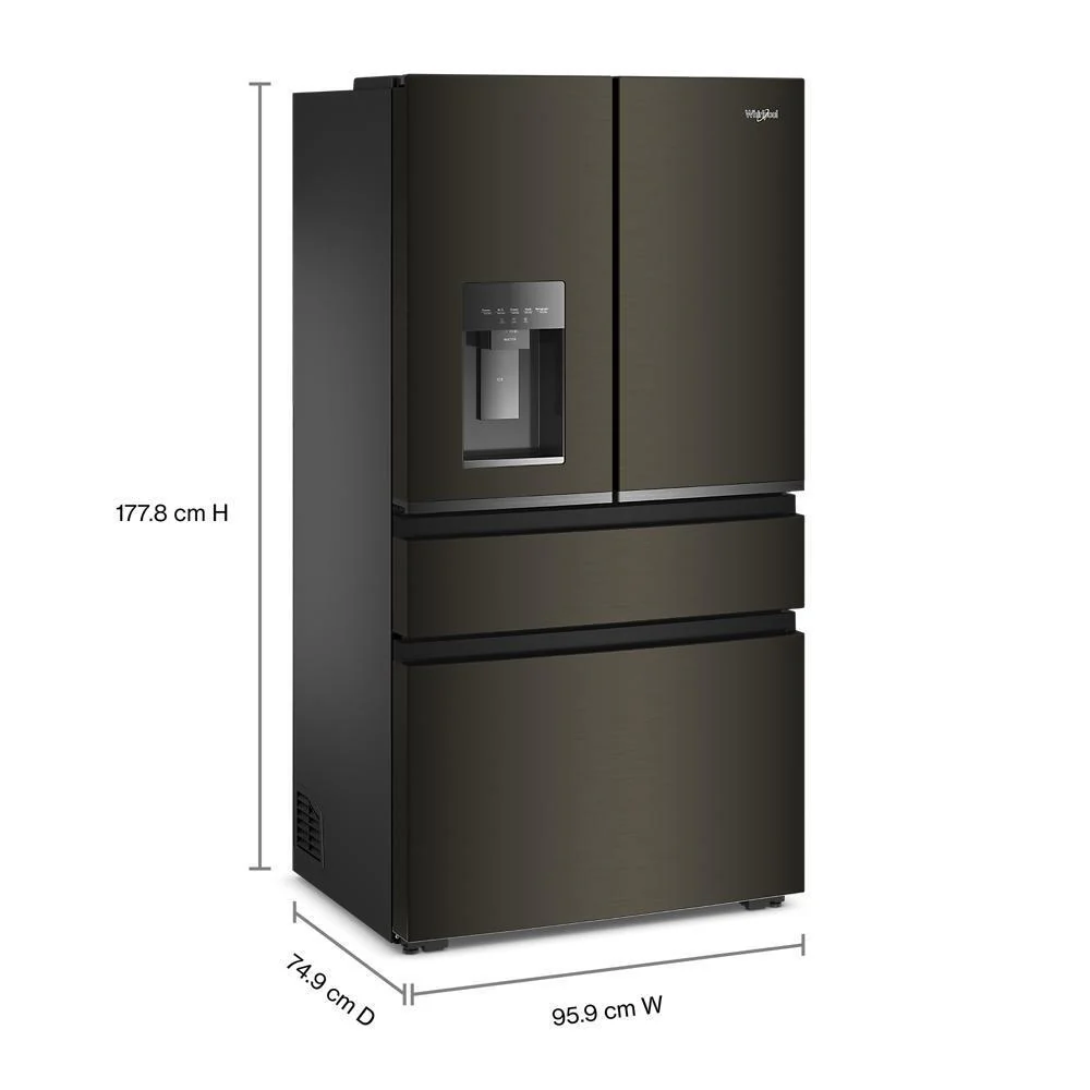 Whirlpool WRMC5036RV 36-inch Wide True Counter Depth 4-Door French Door Refrigerator - 22 cu. ft. - Image 4