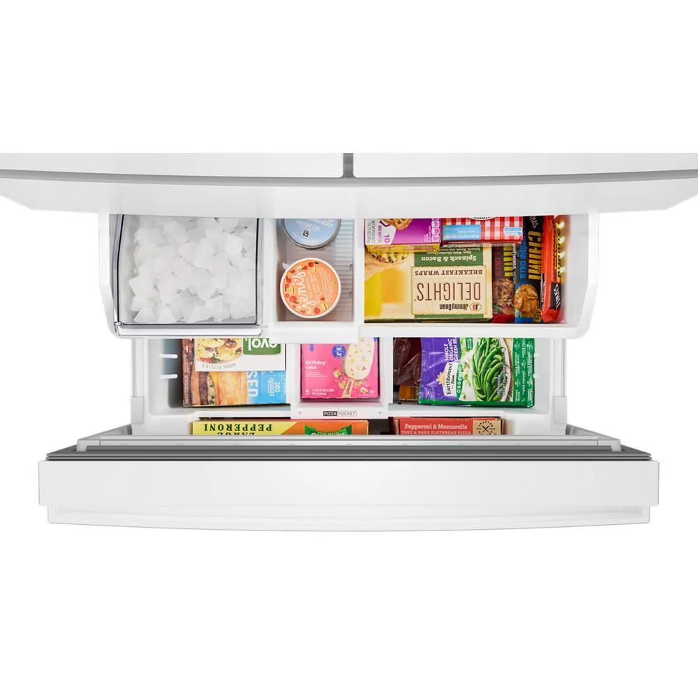 WRMF3336SW Whirlpool® 30 Cu. Ft. Family-Sized Capacity French Door Refrigerator with Flexible Temperature Drawer - Image 11