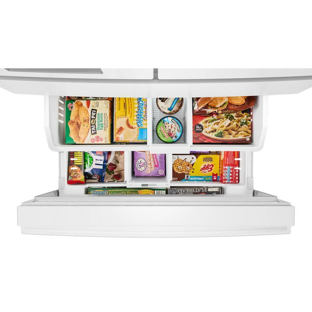 WRMF3536SW Whirlpool® 29 Cu. Ft. Family-Sized Capacity French Door Refrigerator with Flexible Temperature Drawer - Image 11