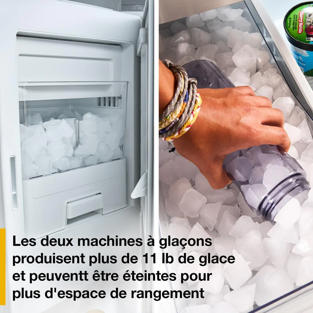 WRMF3736SW Whirlpool® 29 Cu. Ft. Family-Sized Capacity French Door Refrigerator with Flexible Temperature Drawer - Image 18