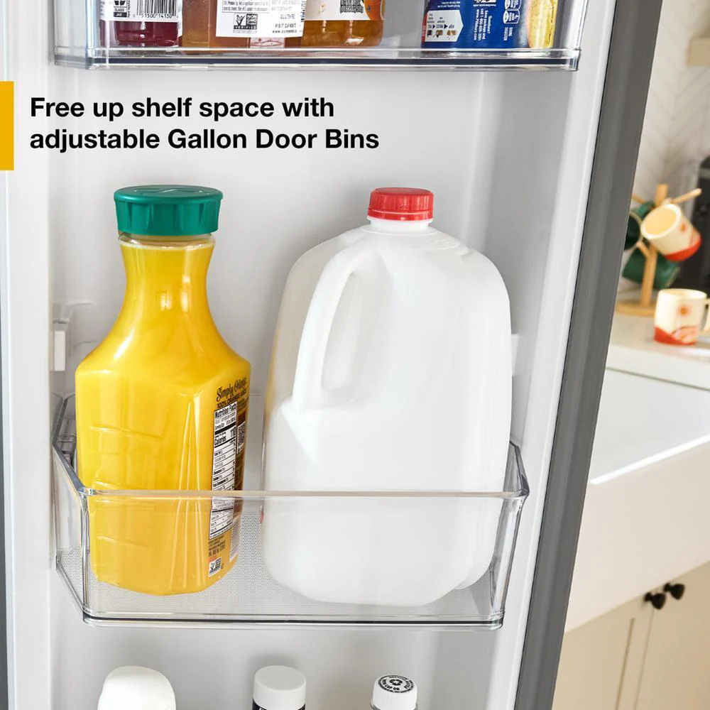WRMF3736SW Whirlpool® 29 Cu. Ft. Family-Sized Capacity French Door Refrigerator with Flexible Temperature Drawer - Image 8