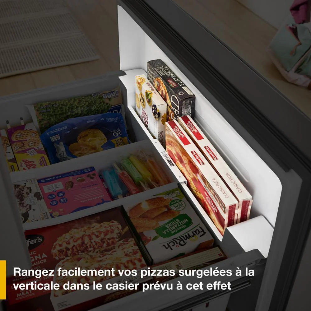WRMF3736SW Whirlpool® 29 Cu. Ft. Family-Sized Capacity French Door Refrigerator with Flexible Temperature Drawer - Image 9