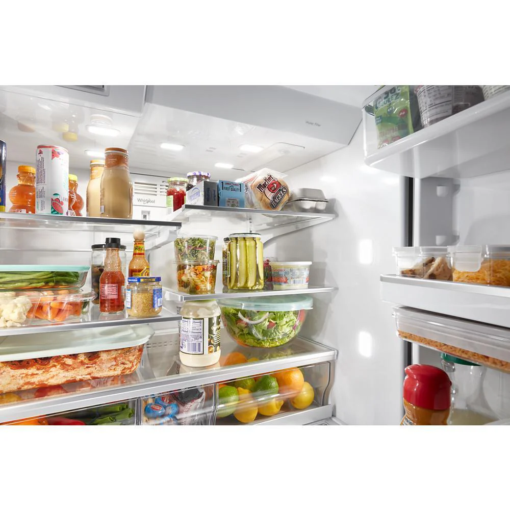 Whirlpool WRMF7736PV 36-inch Wide 4 Door Refrigerator with Prep and Store Bins - 26 Cu. Ft. - Image 5