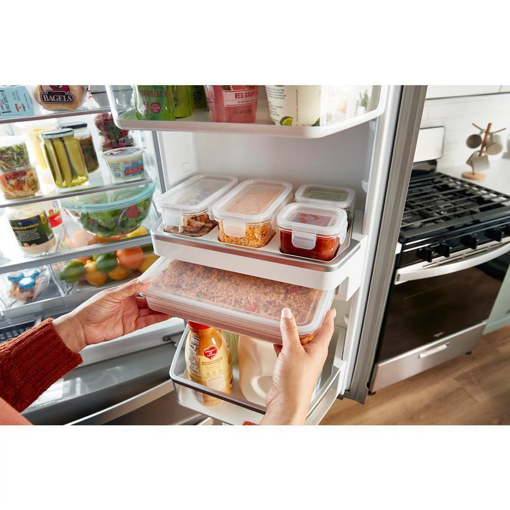 Whirlpool WRMF7736PV 36-inch Wide 4 Door Refrigerator with Prep and Store Bins - 26 Cu. Ft. - Image 9
