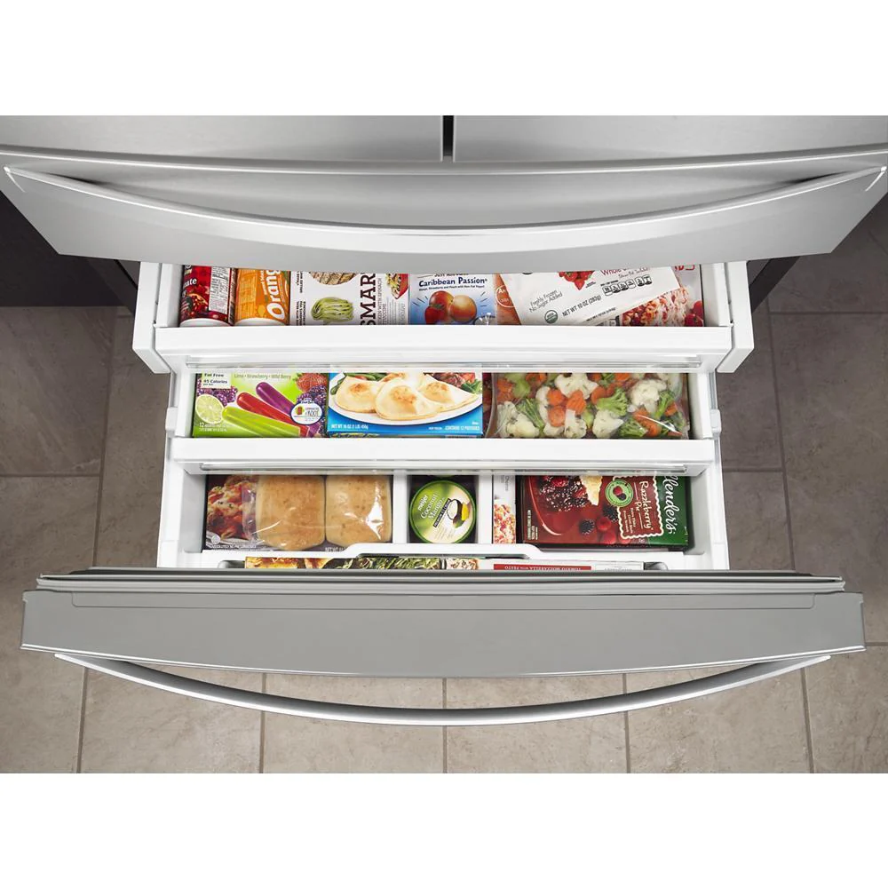 Whirlpool WRMF7736PZ 36-inch Wide 4 Door Refrigerator with Prep and Store Bins - 26 Cu. Ft. - Image 18