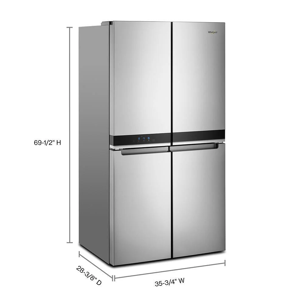 Whirlpool WRQA59CNKZ 36-inch Wide Counter Depth 4 Door Refrigerator - 19.4 cu. ft. - Image 5