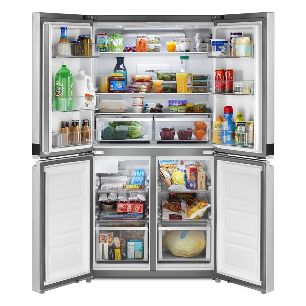 Whirlpool WRQA59CNKZ 36-inch Wide Counter Depth 4 Door Refrigerator - 19.4 cu. ft. - Image 7