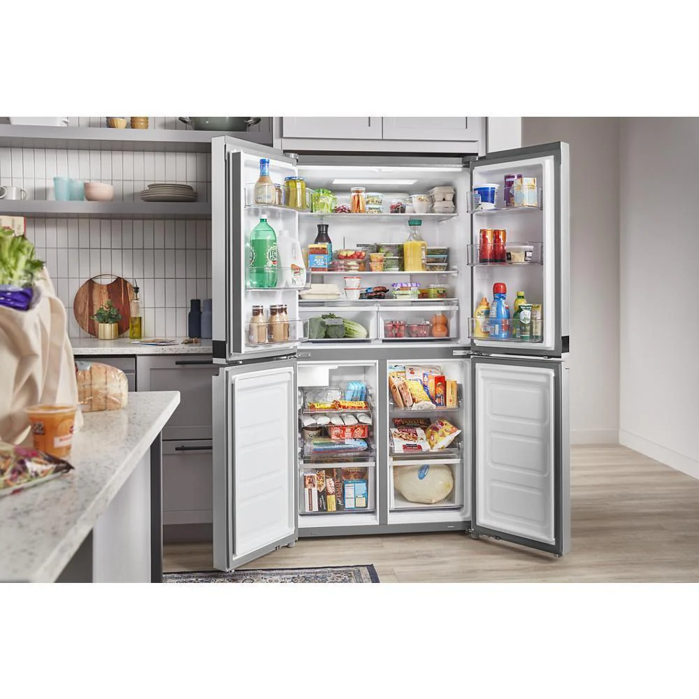 Whirlpool WRQA59CNKZ 36-inch Wide Counter Depth 4 Door Refrigerator - 19.4 cu. ft. - Image 8
