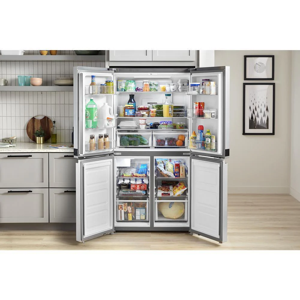 Whirlpool WRQA59CNKZ 36-inch Wide Counter Depth 4 Door Refrigerator - 19.4 cu. ft. - Image 9