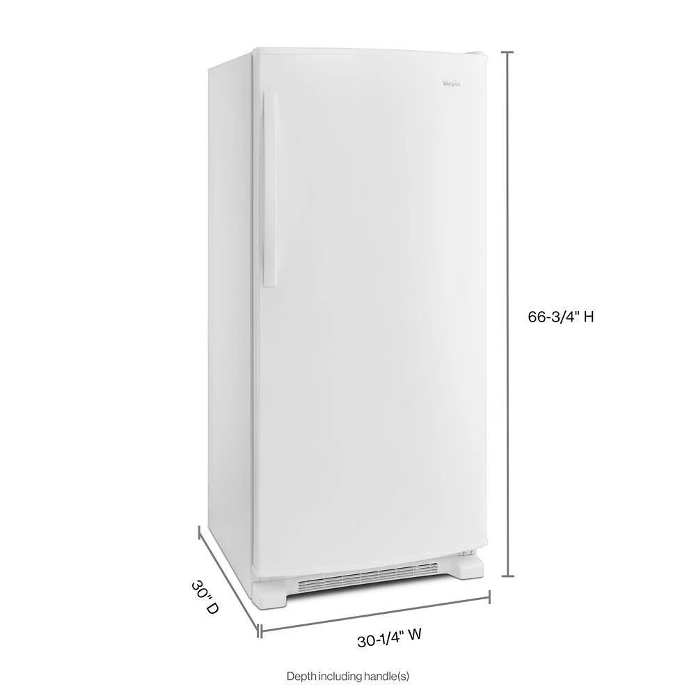 Whirlpool WRR56X18FW 31-inch Wide All Refrigerator with LED Lighting - 18 cu. ft. - Image 3