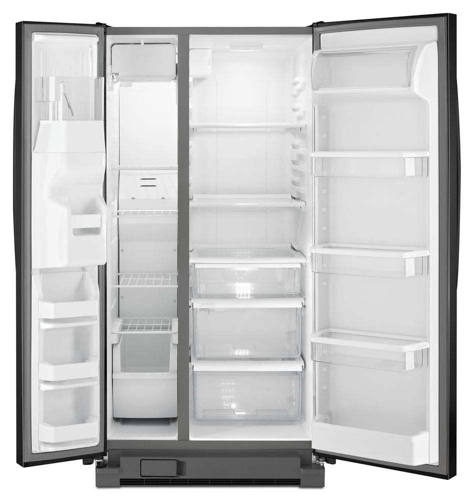Whirlpool WRS342FIAB 33-inch Wide Side-by-Side Refrigerator with Water Dispenser - 21 cu. ft. - Image 2