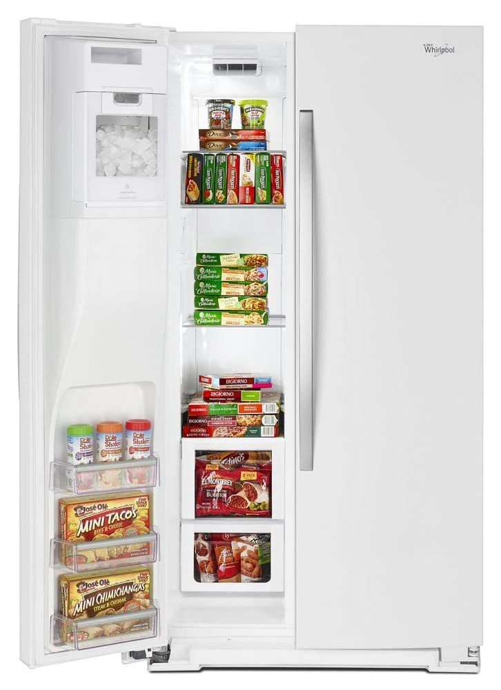Whirlpool 36-inch Wide Side-by-Side Counter Depth Refrigerator with StoreRight Dual Cooling System - 20 cu. ft. - Image 2