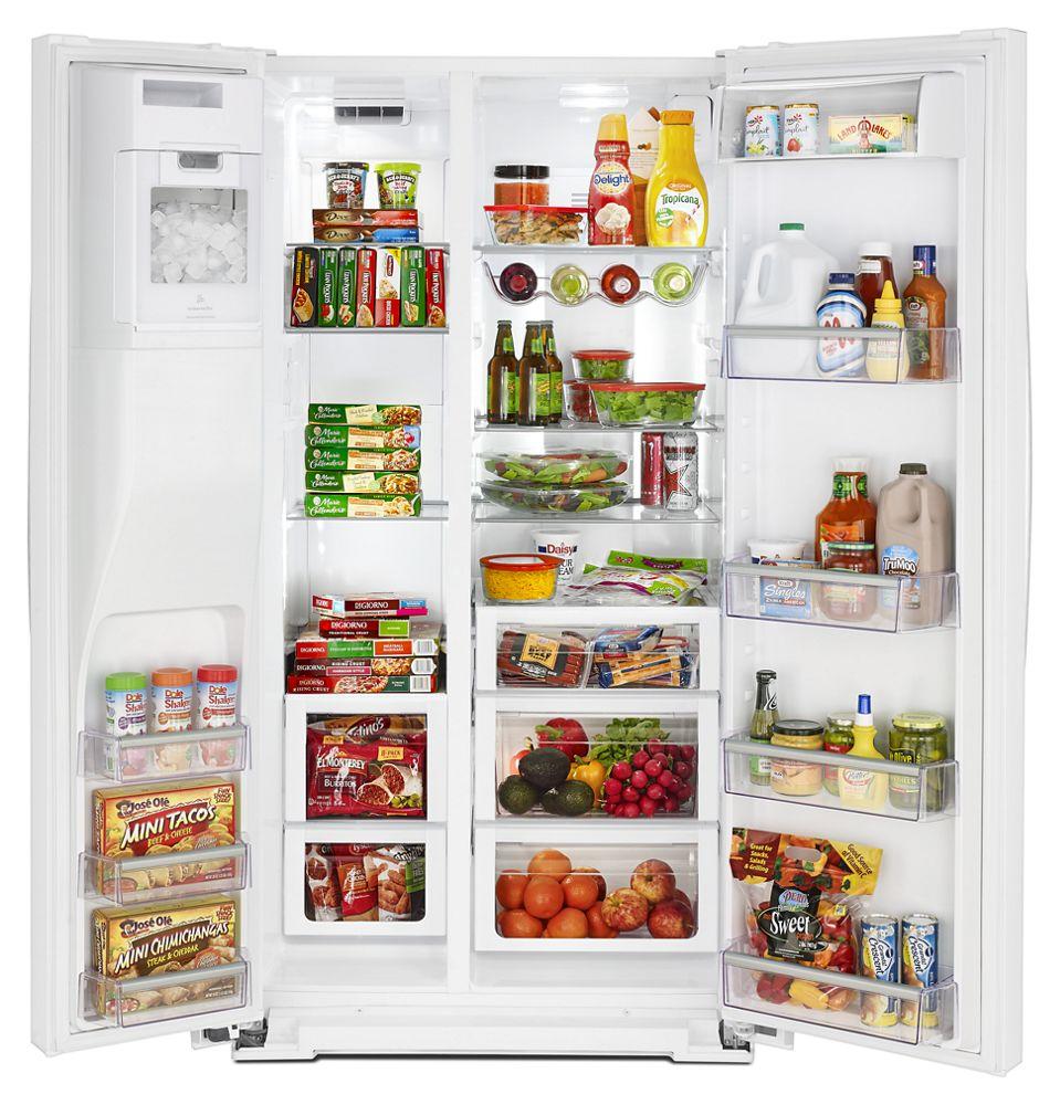 Whirlpool 36-inch Wide Side-by-Side Counter Depth Refrigerator with StoreRight Dual Cooling System - 20 cu. ft. - Image 8