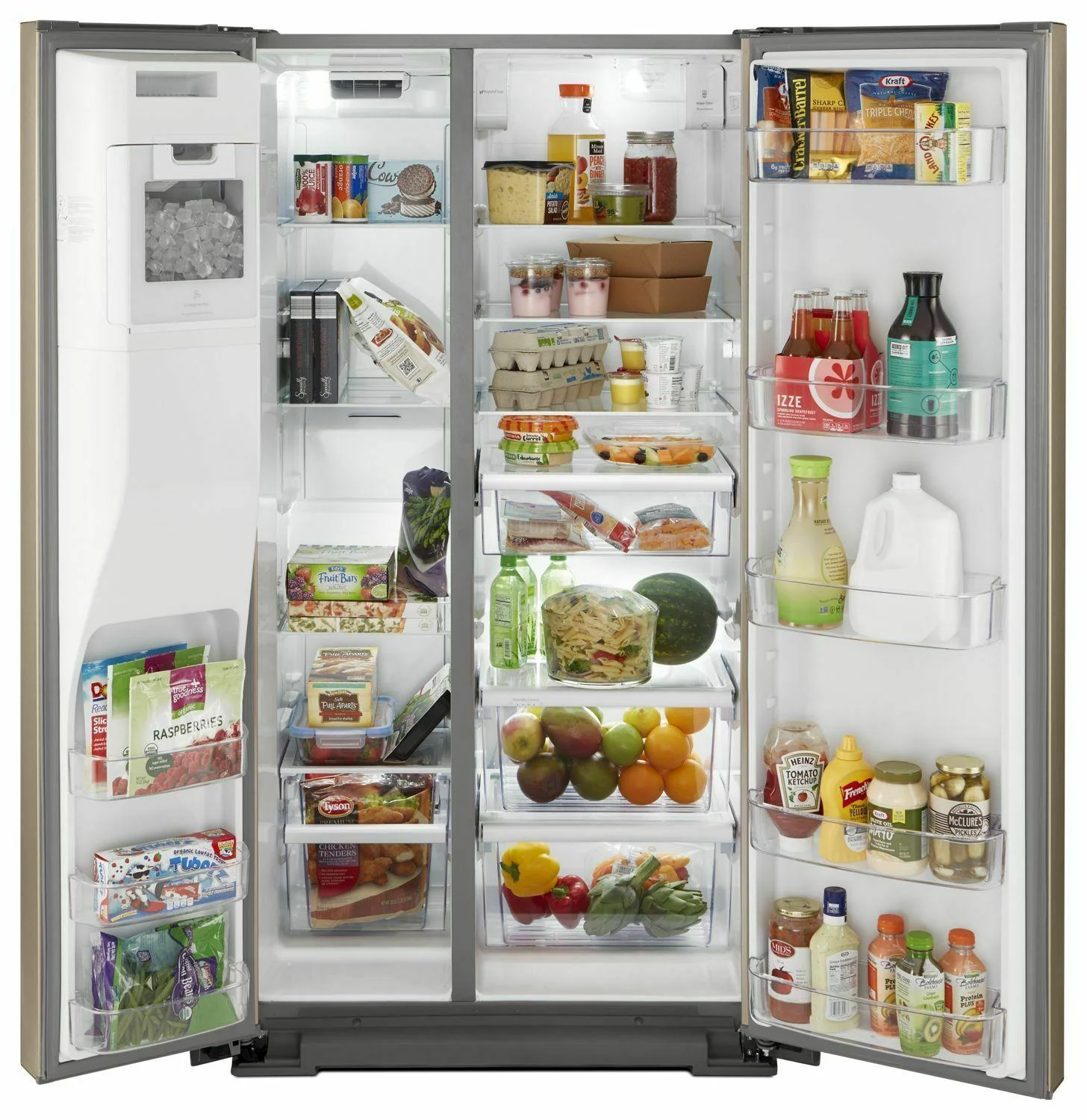 Whirlpool WRSA71CIHN 36-inch Wide Contemporary Handle Counter Depth Side-by-Side Refrigerator - 21 cu. ft. - Fingerprint Resistant Sunset Bronze - Image 2