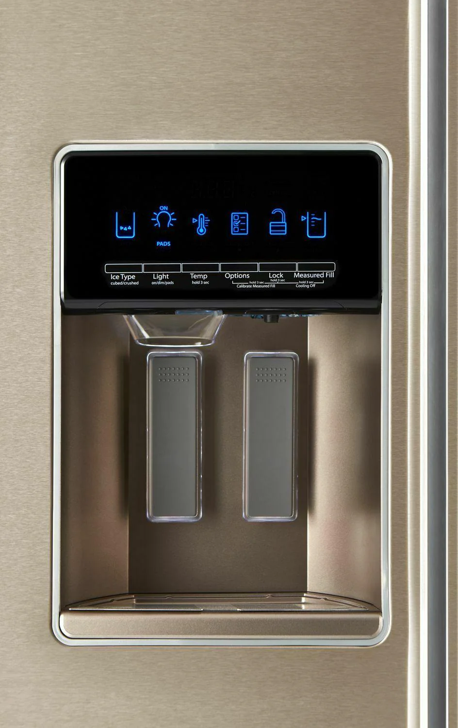 Whirlpool WRSA71CIHN 36-inch Wide Contemporary Handle Counter Depth Side-by-Side Refrigerator - 21 cu. ft. - Fingerprint Resistant Sunset Bronze - Image 3