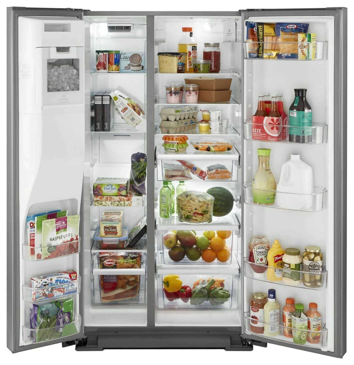 Whirlpool WRSA71CIHZ 36-inch Wide Contemporary Handle Counter Depth Side-by-Side Refrigerator - 21 cu. ft. - Image 2