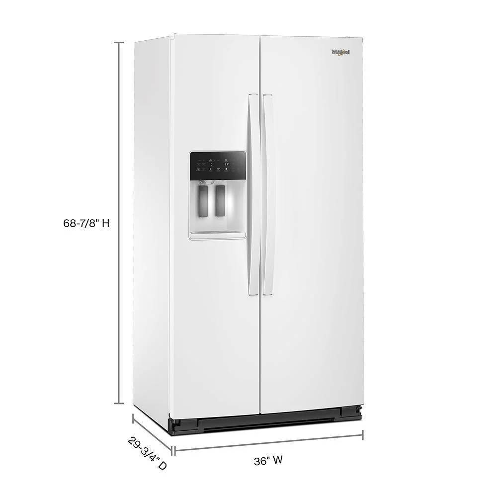 Whirlpool WRSC5536RW 36-inch Counter Depth Side-by-Side Refrigerator with TruCool™ System - Image 2